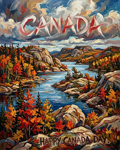 Oil Paint Canadian Landscape preview