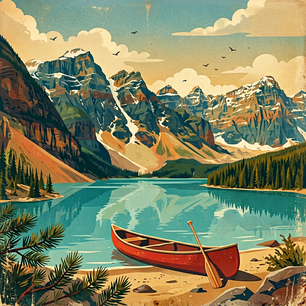 Vintage Canada Travel Poster preview