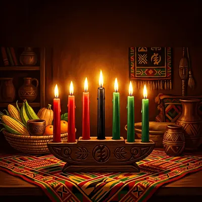 Kwanzaa Kinara Glow preview