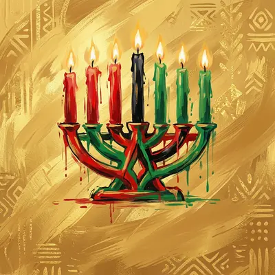 Kwanzaa Artistic Candles preview