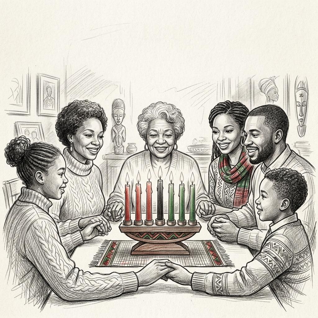 Kwanzaa Sketch Family preview