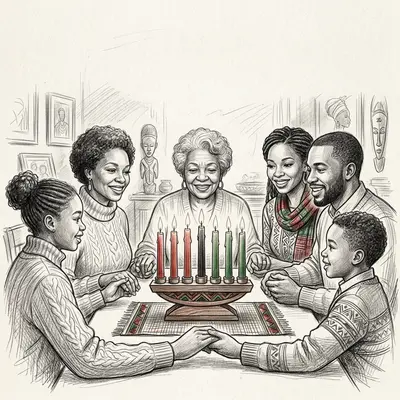 Kwanzaa Sketch Family preview