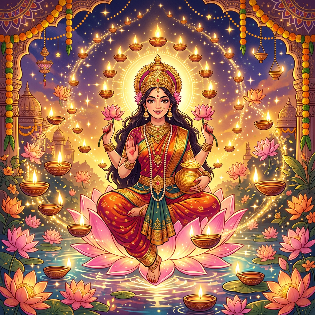 Anime Diwali Goddess preview