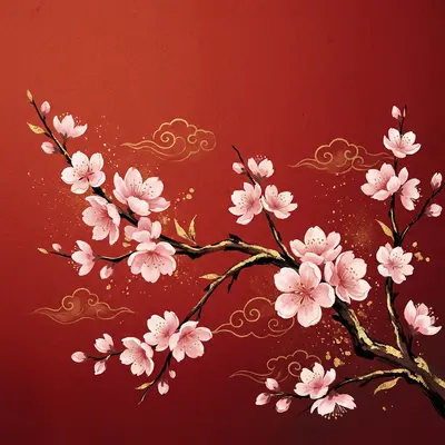 Lunar New Year Peach Blossoms preview