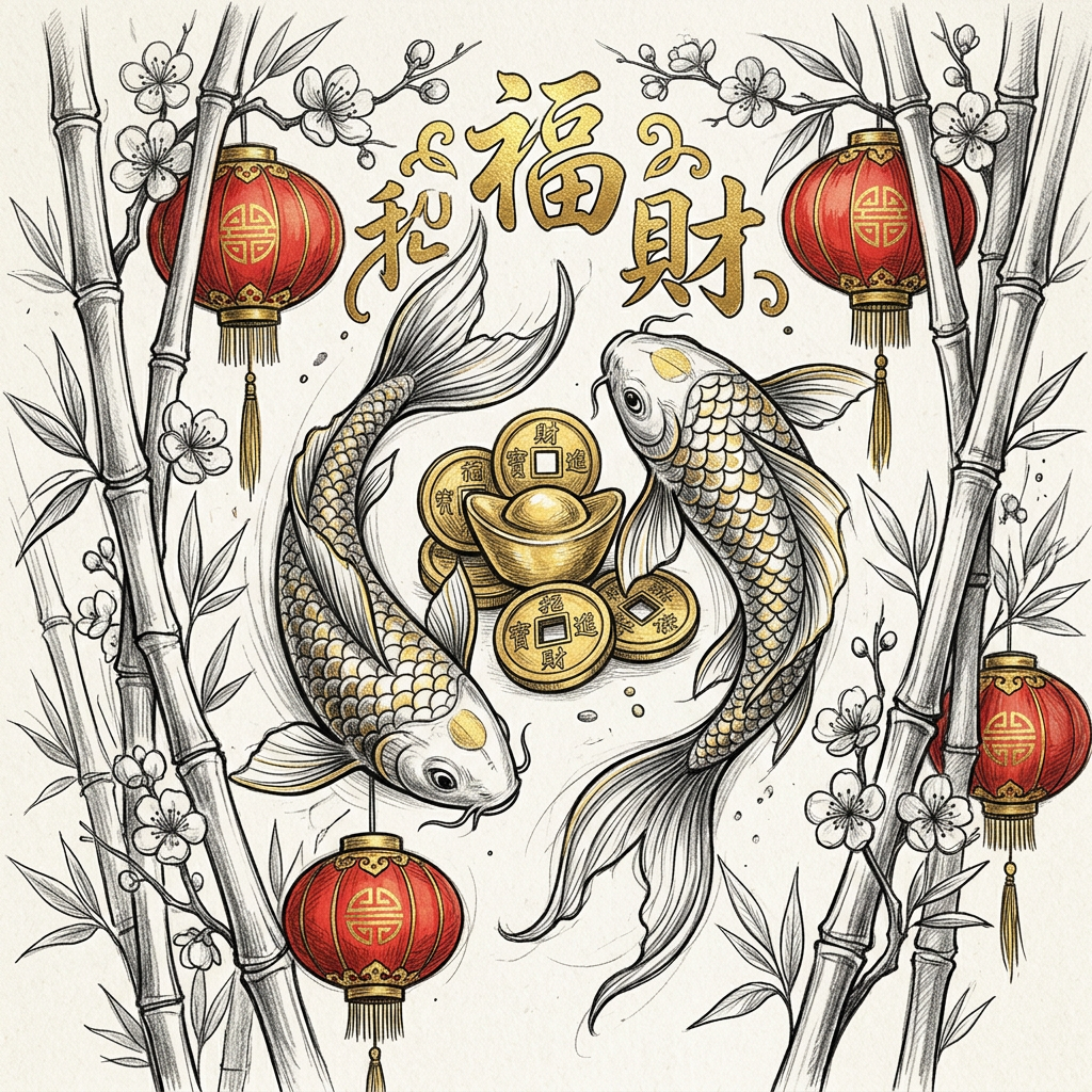 Golden Prosperity Sketch preview