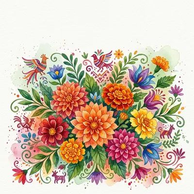 Mexican Floral Elegance preview