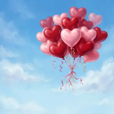 Floating Heart Balloons preview