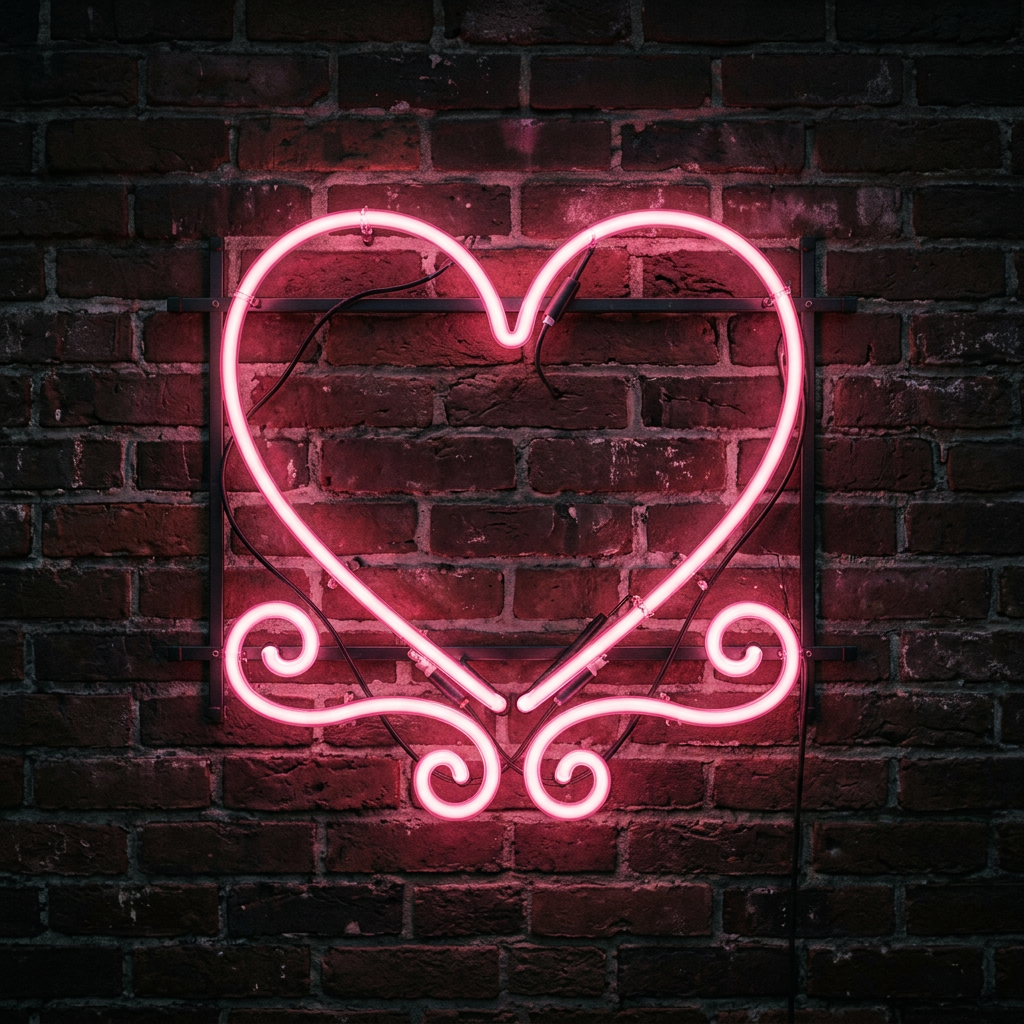 Neon Heart Sign Art preview