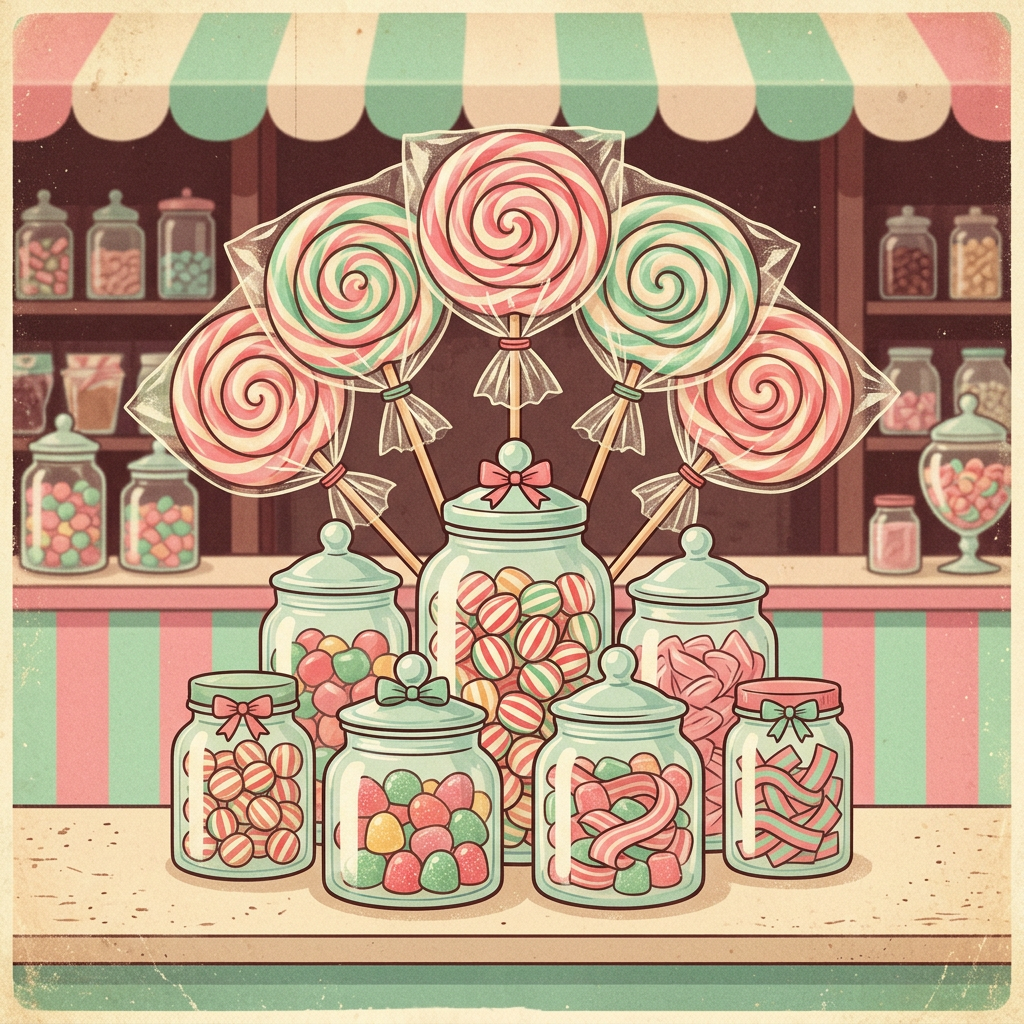 Vintage Candy Shop Art preview