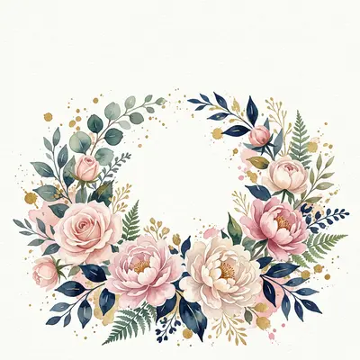 Watercolor Thank You Florals preview