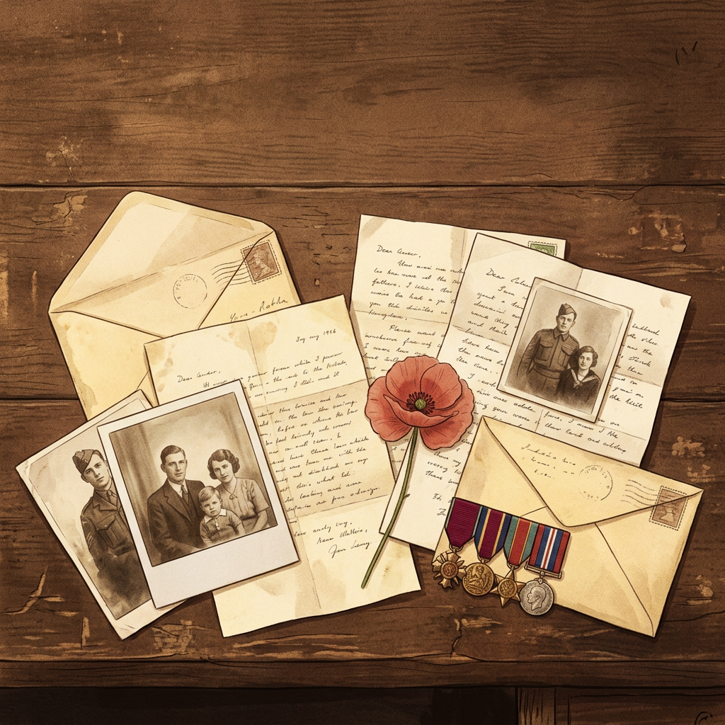 Vintage War Letters preview