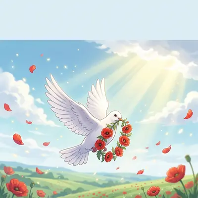 Dove of Peace Poppies preview