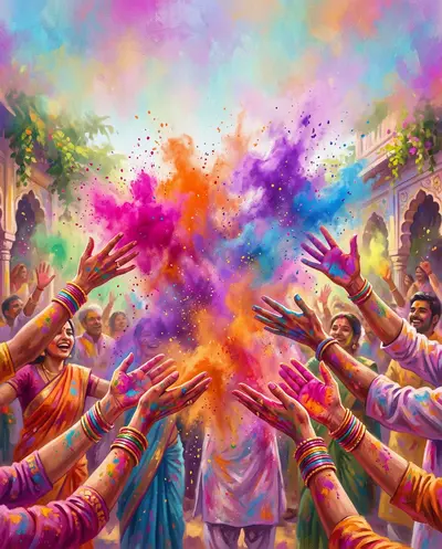 Holi Festival Hands preview