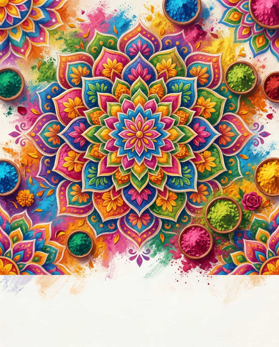 Rangoli Holi preview