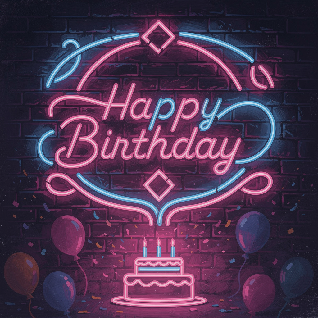 Neon Birthday Glow preview