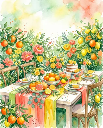 Citrus Wedding Brunch preview