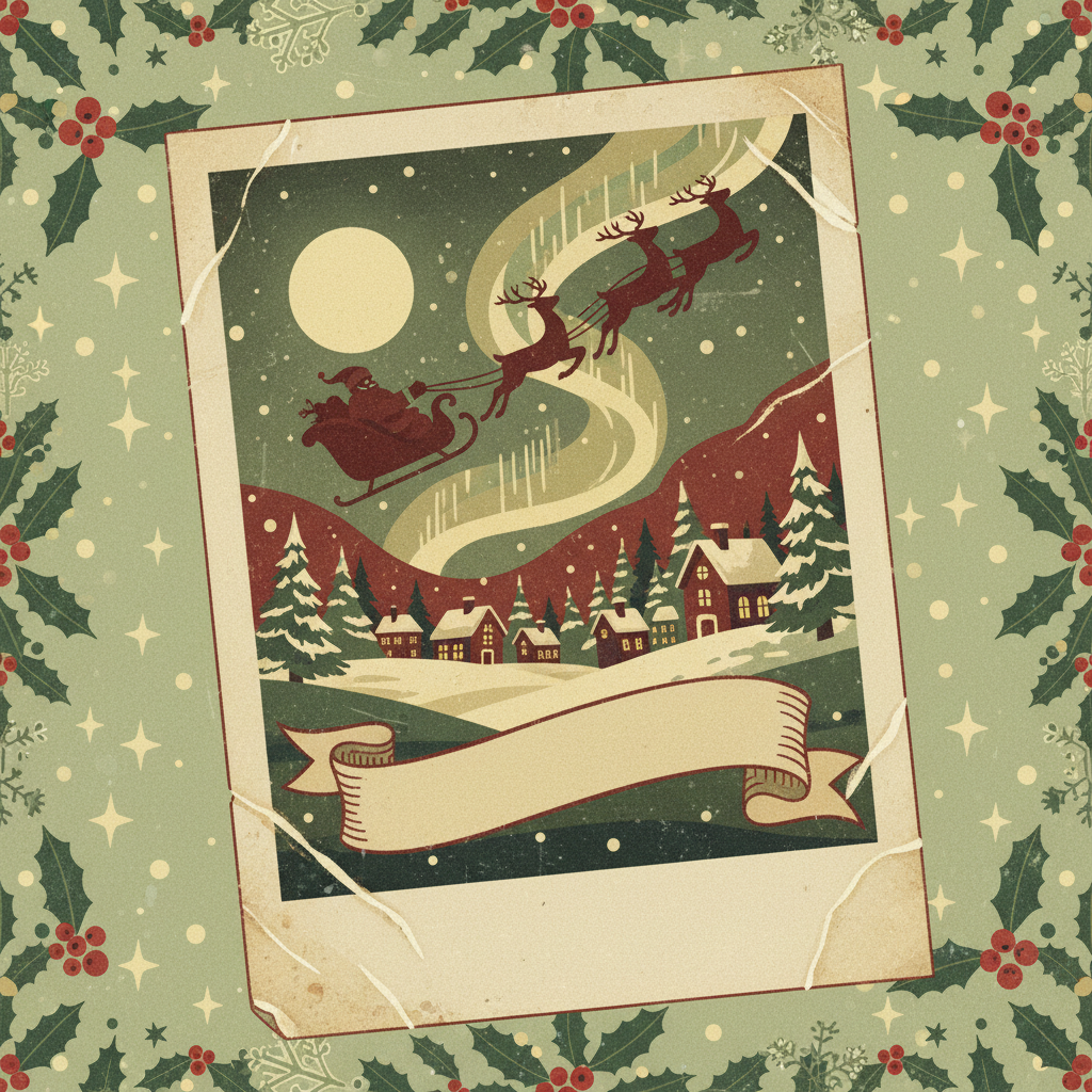 Retro Holiday Poster preview
