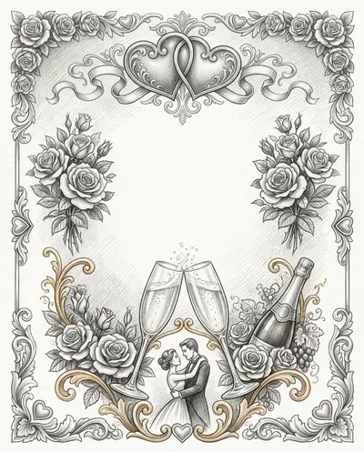 Love Anniversary Pencil Drawing preview