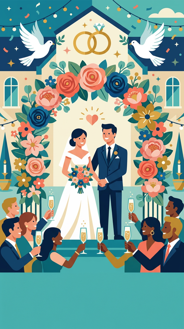 Wedding Celebration Flat Design preview