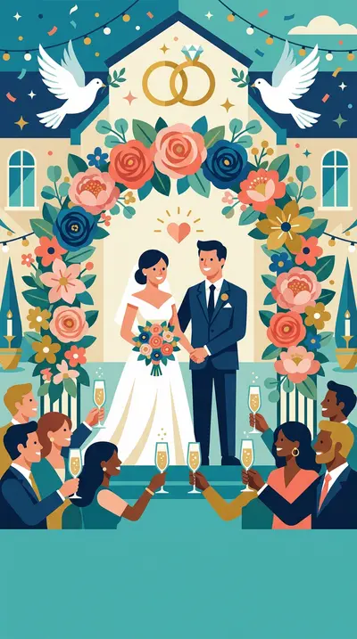 Wedding Celebration Flat Design preview