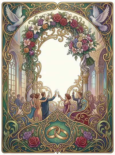 Wedding Celebration Art Nouveau preview