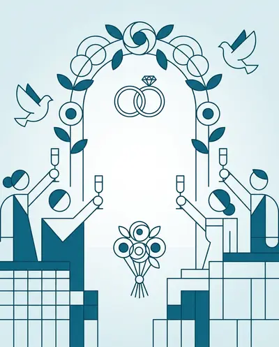 Wedding Celebration Clean Lines preview