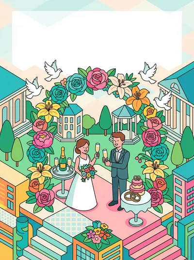 Wedding Celebration Isometric preview