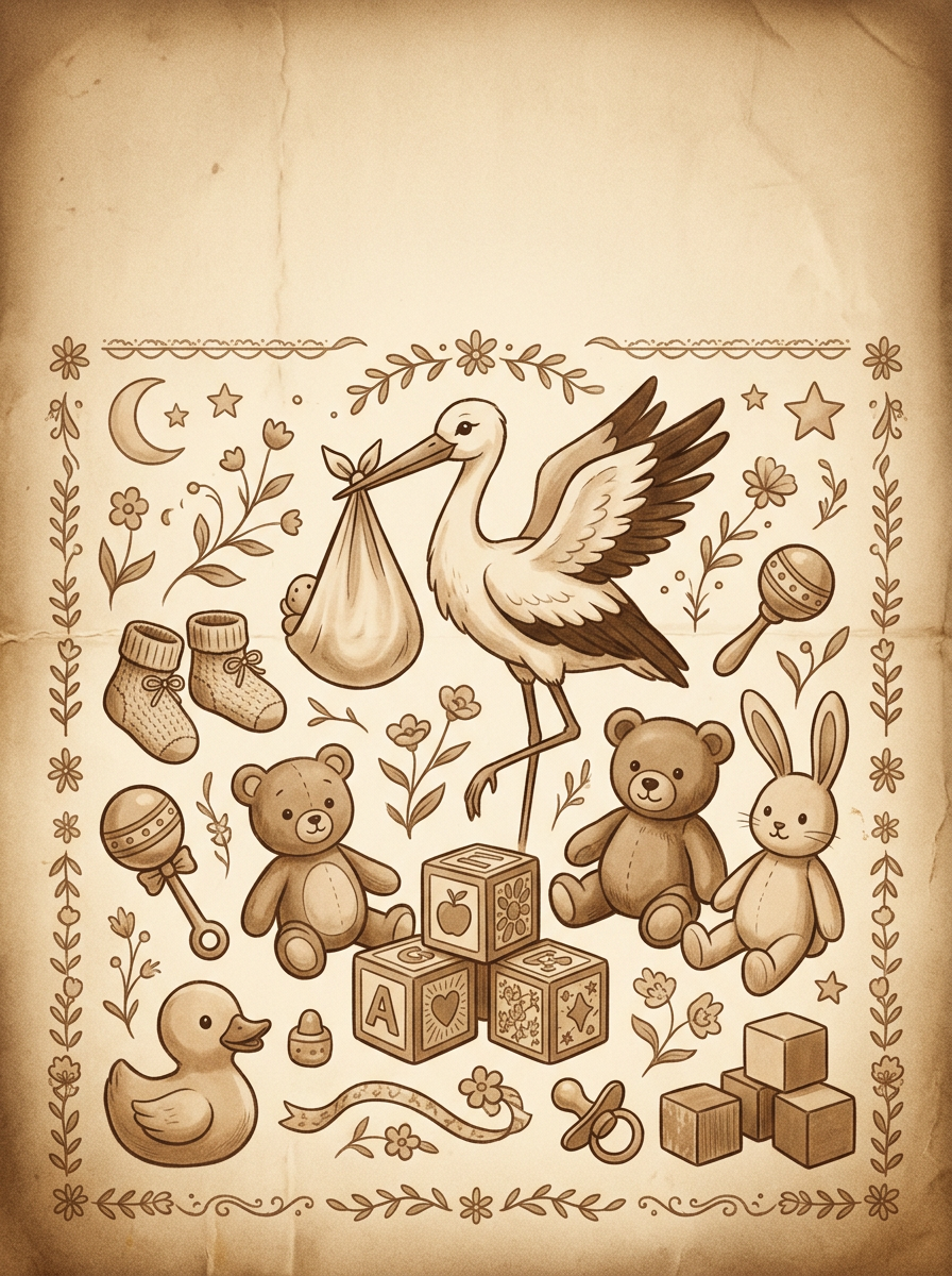 Baby Shower Sepia Nostalgia preview
